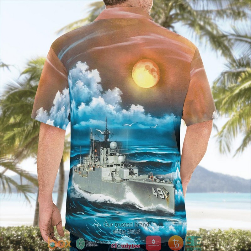 Royal Australian Navy HMAS Derwent DE 49 Hawaiian Shirt 2 Royal Australian Navy HMAS Derwent DE 49 Hawaiian Shirt word1