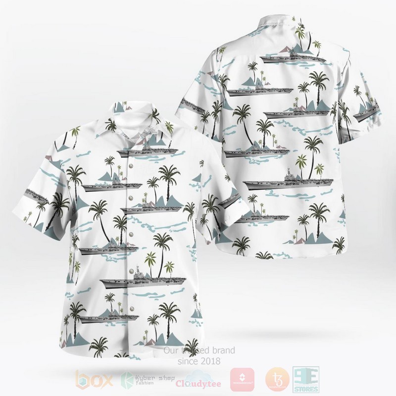 NEW Royal Australian Navy HMAS Sydney R17 white Hawaii Shirt 9 NEW Royal Australian Navy HMAS Sydney R17 white Hawaii Shirt word3