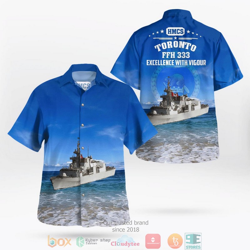 NEW Royal Canadian Navy HMCS Toronto FFH 333 Halifax-class frigate Hawaii Shirt 9 NEW Royal Canadian Navy HMCS Toronto FFH 333 Halifax-class frigate Hawaii Shirt word2