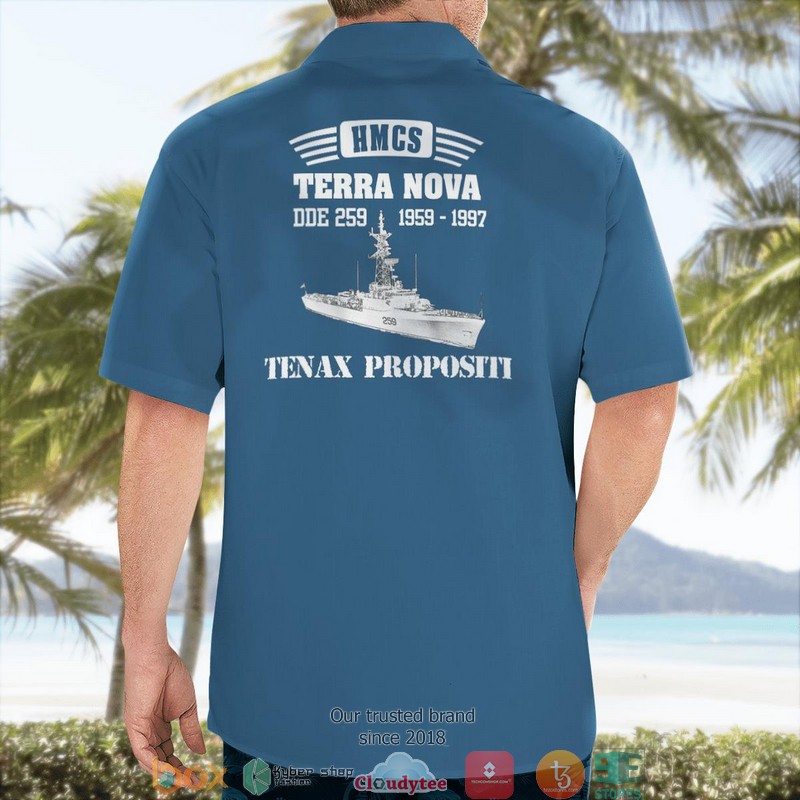 Royal Canadian Navy RCN HMCS Terra Nova DDE 259 Restigouche-class destroyer Hawaiian Shirt 2 Royal Canadian Navy RCN HMCS Terra Nova DDE 259 Restigouche-class destroyer Hawaiian Shirt word2