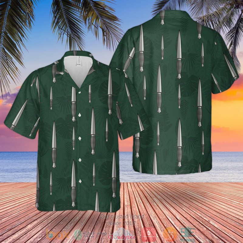 Royal Marines Commando Dagger Hawaiian Shirt Shorts
