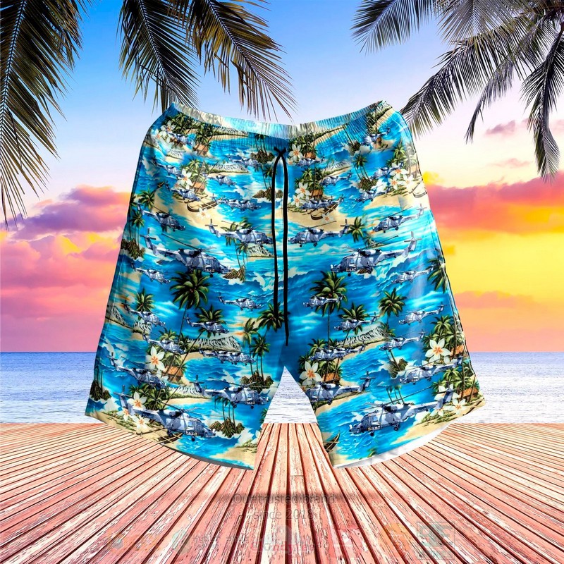 BEST Royal Navy AgustaWestland AW159 Wildcat HMA2 AH1 Rotary Wing Aloha Shirt, Beach Short 2 Royal Navy AgustaWestland AW159 Wildcat HMA2 AH1 Rotary Wing Hawaiian Shirt Short 1