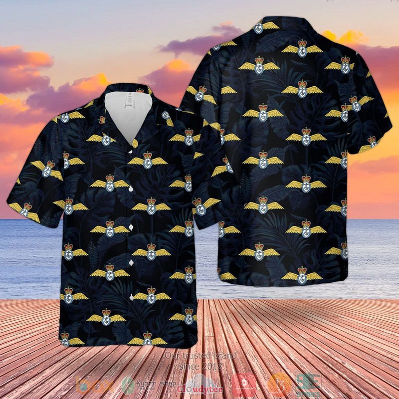 Royal Navy FAA Pilot Wings Badge Hawaiian Shirt