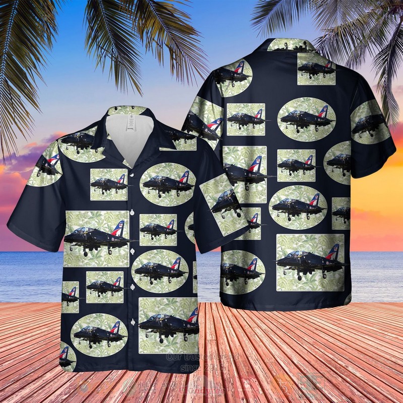 Royal Navy HAWK Fixed Wing Aircraft Hawaiian Shirt
