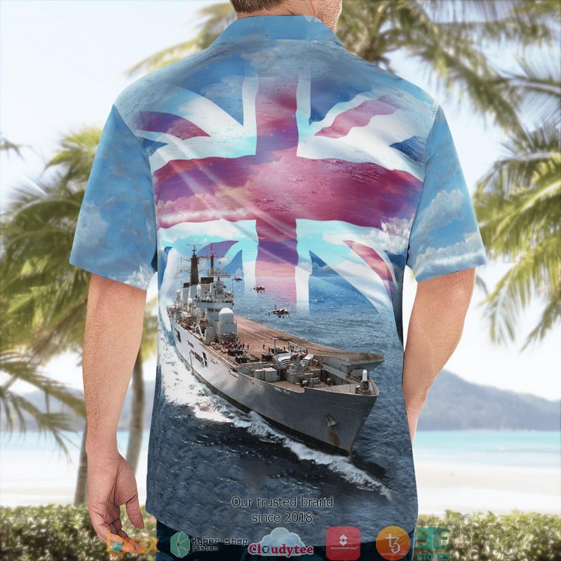 Royal Navy HMS Ark Royal R07 Invincible-class Aircraft Carrier Hawaiian Shirt 2 Royal Navy HMS Ark Royal R07 Invincible-class Aircraft Carrier Hawaiian Shirt word3