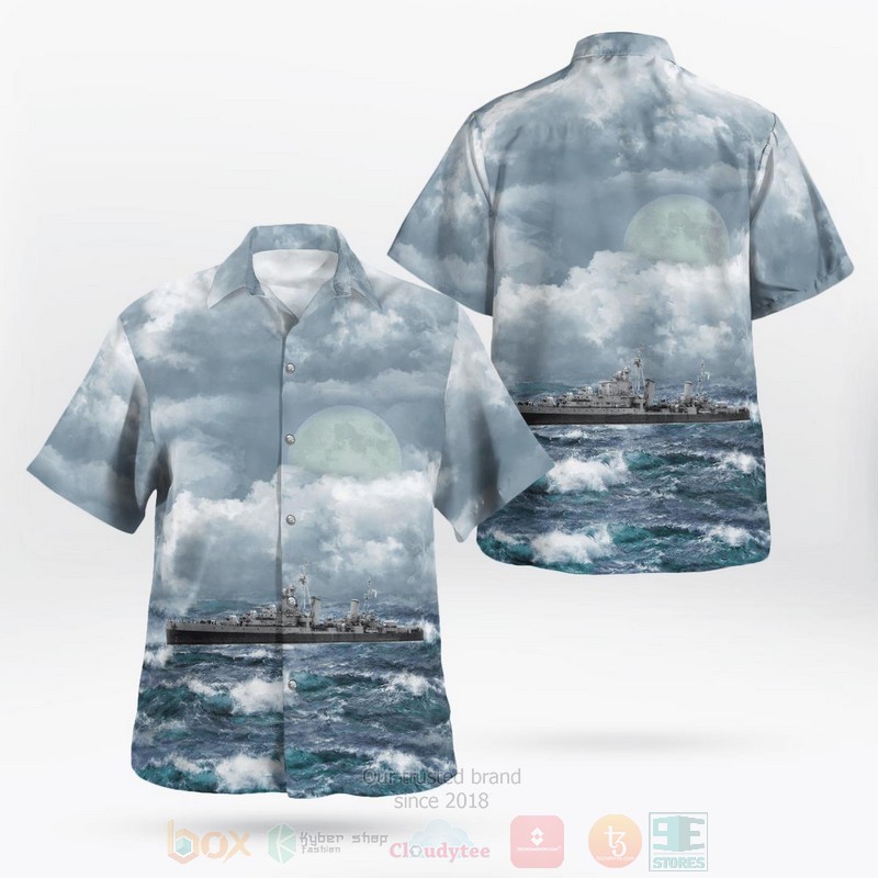 BEST Royal Navy HMS Sirius 82 3D Aloha Shirt
