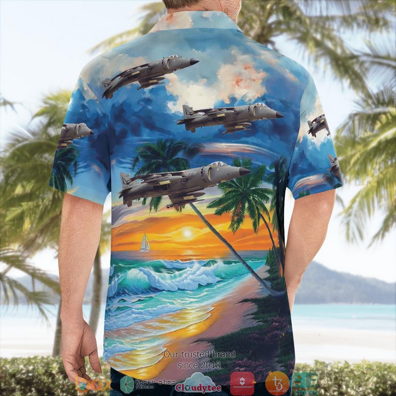 Royal Navy Hawker Siddeley Sea Harrier FRS.1 3D Hawaii Shirt 2 Royal Navy Hawker Siddeley Sea Harrier FRS 1 3D Hawaii Shirt 1
