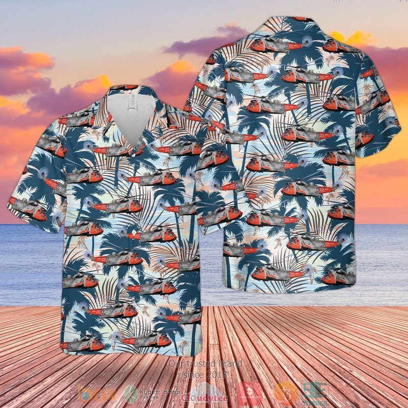 Royal Navy Westland Sea King HAS.5 Coconut Hawaiian Shirt, Short 2 Royal Navy Westland Sea King HAS 5 Coconut Hawaiian Shirt Short 1