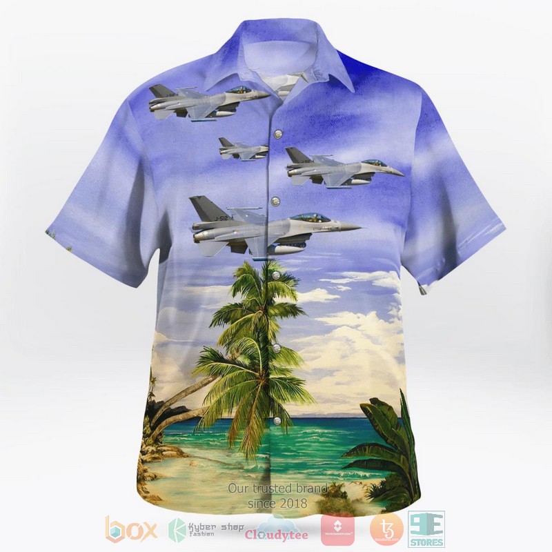 BEST Royal Netherlands Air Force F-16AM J-512 Hawaii Shirt 3 Royal Netherlands Air Force F 16AM J 512 Hawaiian Shirt 1 2
