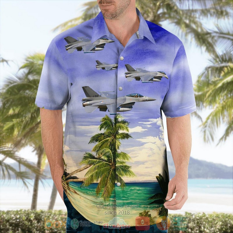 BEST Royal Netherlands Air Force F-16AM J-512 Hawaii Shirt 4 Royal Netherlands Air Force F 16AM J 512 Hawaiian Shirt 1 2 3