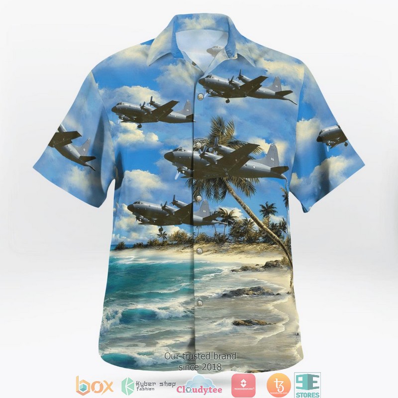 Royal Norwegian Air Force Lockheed P 3B Orion 3D Hawaii Shirt 1 2