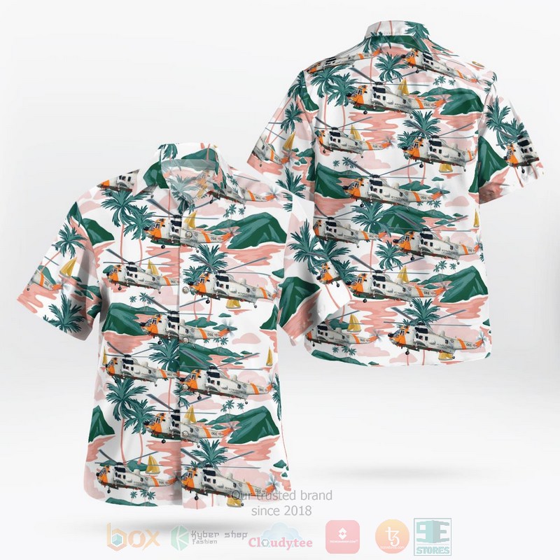 BEST Royal Norwegian Air Force Westland Sea King Mk.43B 3D Aloha Shirt word1