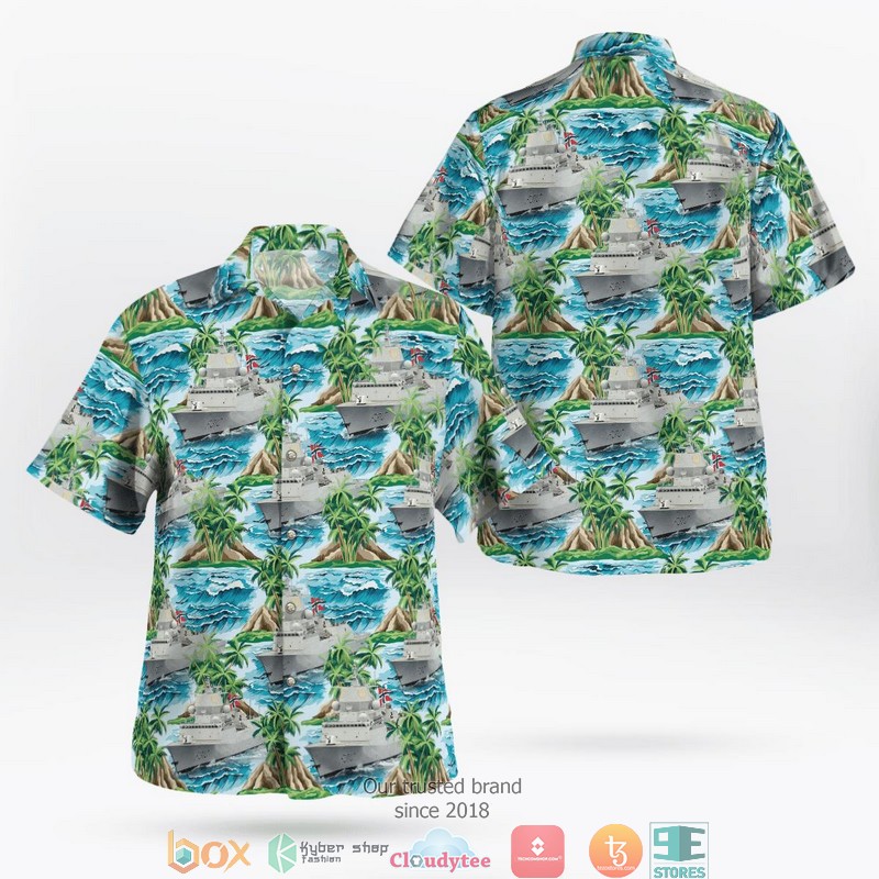 Royal Norwegian Navy HNoMS Fridtjof Nansen F310 Limited Hawaiian Shirt 8 Royal Norwegian Navy HNoMS Fridtjof Nansen F310 Limited Hawaiian Shirt word2