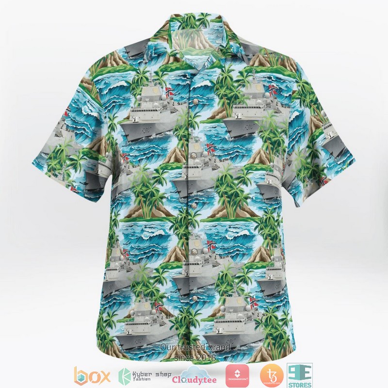 Royal Norwegian Navy HNoMS Fridtjof Nansen F310 Limited Hawaiian Shirt 2 Royal Norwegian Navy HNoMS Fridtjof Nansen F310 Limited Hawaiian Shirt word1