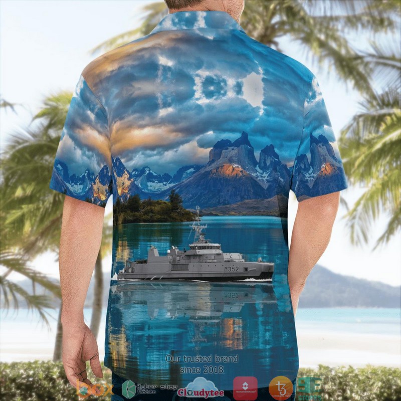Royal Norwegian Navy HNoMS Rauma M352 3D Hawaii Shirt 2 Royal Norwegian Navy HNoMS Rauma M352 3D Hawaii Shirt 1