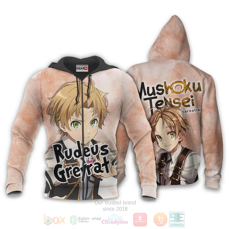 BEST Anime Rudeus Greyrat Mushoku Tensei All Over Print Hoodie-Bomber Jacket 13 Rudeus Greyrat Custom Mushoku Tensei Anime 3D Hoodie Bomber Jacket