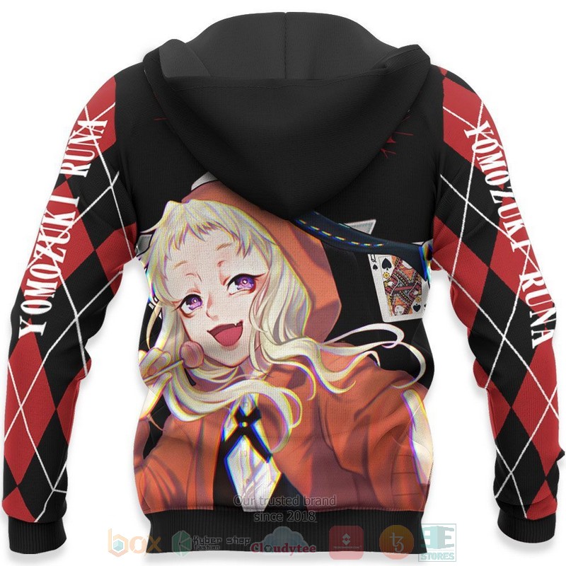 BEST Anime Runa Yomozuki Kakegurui All Over Print Hoodie-Bomber Jacket 5 Runa Yomozuki Kakegurui Anime 3D Hoodie Bomber Jacket 1 2 3 4