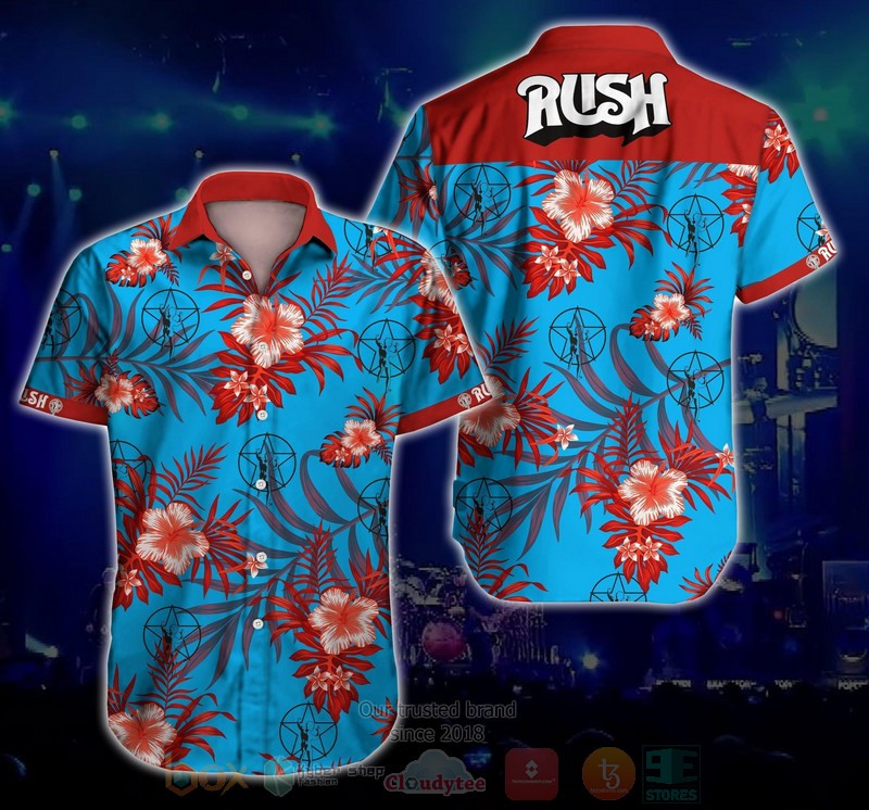 Rush Rock Music Band Short Sleeve Hawaiian Shirt