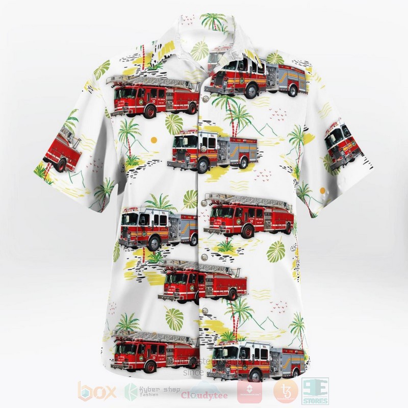BEST Rye Brook, Westchester County, New York, Rye Brook Fire Department 3D Aloha Shirt word1