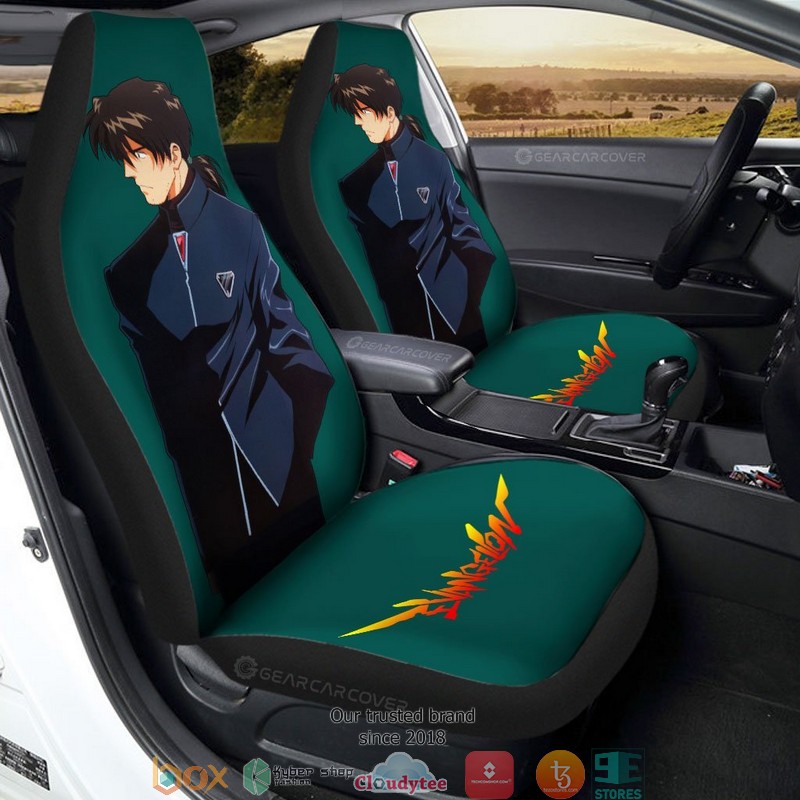 Ryoji Kaji Neon Genesis Evangelion Anime Car Seat Cover