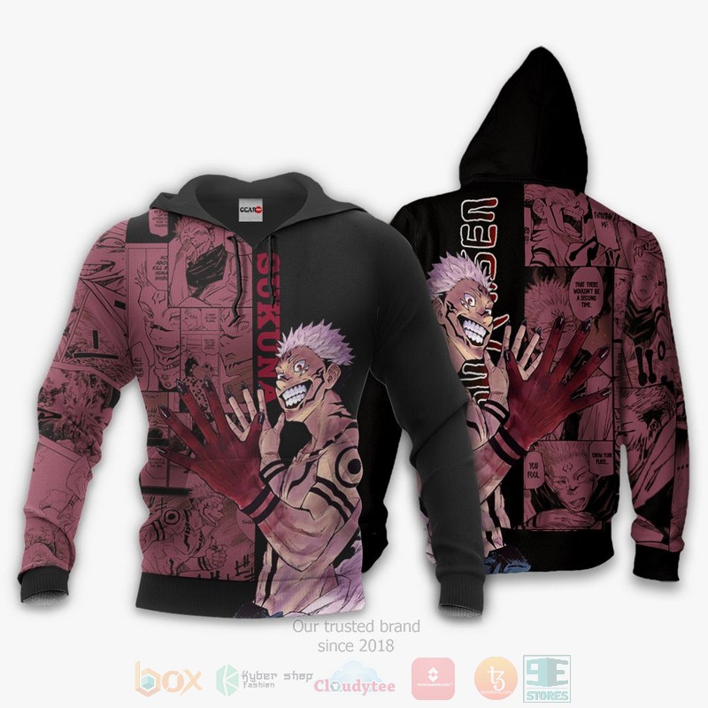 BEST Anime Ryoumen Sukuna Jujutsu Kaisen Anime-Manga All Over Print Hoodie-Bomber Jacket 3 Ryoumen Sukuna Custom Jujutsu Kaisen Anime Manga 3D Hoodie Bomber Jacket 1 2