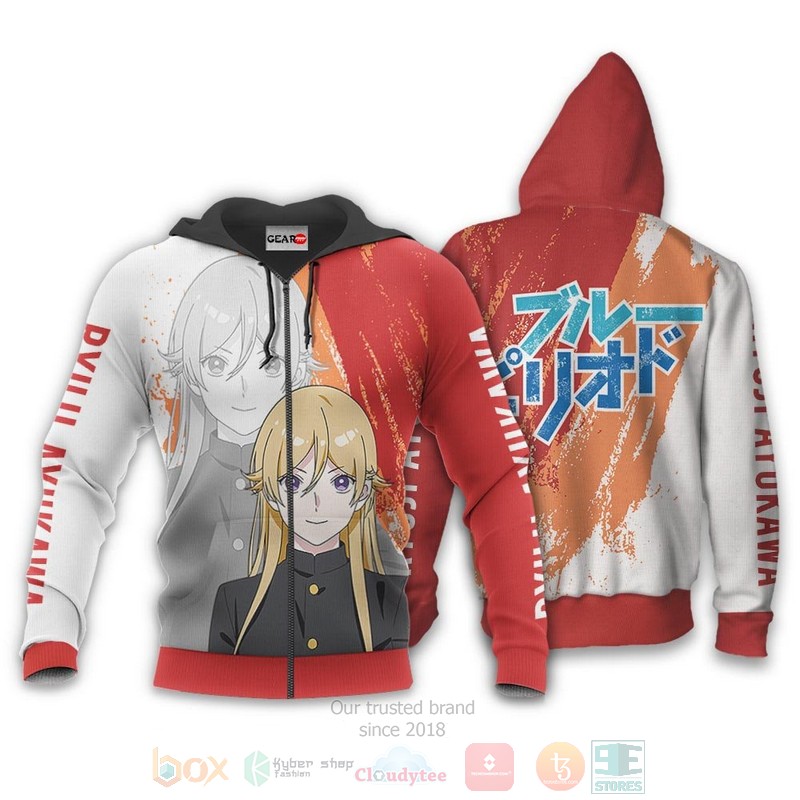 Ryuji Ayukawa Custom Anime Blue Period 3D Hoodie Bomber Jacket