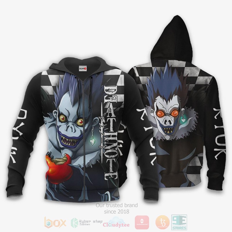 Ryuk Custom Anime 3D Hoodie Bomber Jacket