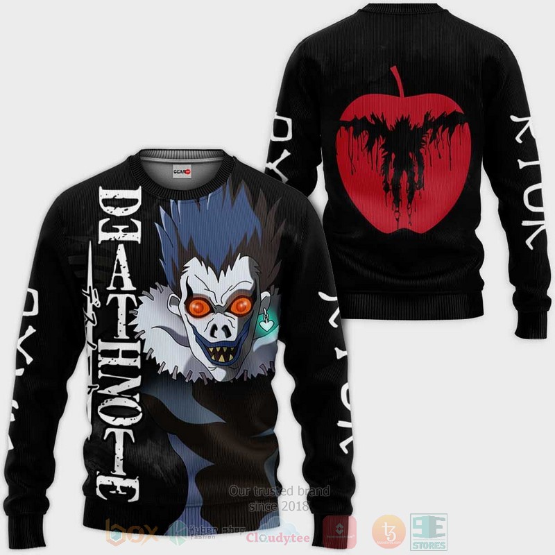 BEST Anime Ryuk Merch All Over Print Hoodie-Bomber Jacket 2 Ryuk Custom Anime Merch 3D Hoodie Bomber Jacket 1
