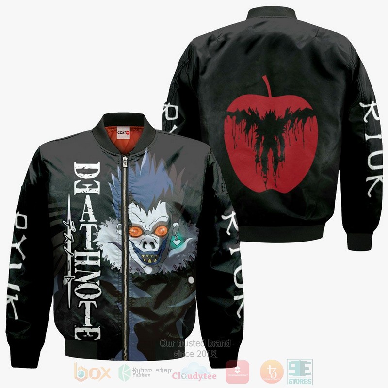 BEST Anime Ryuk Merch All Over Print Hoodie-Bomber Jacket 4 Ryuk Custom Anime Merch 3D Hoodie Bomber Jacket 1 2 3