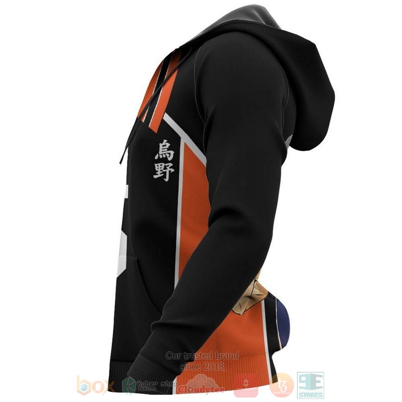 Ryunosuke Tanaka Karasunos Haikyuu Anime 3D Hoodie Shirt 1 2 3 4 5 6
