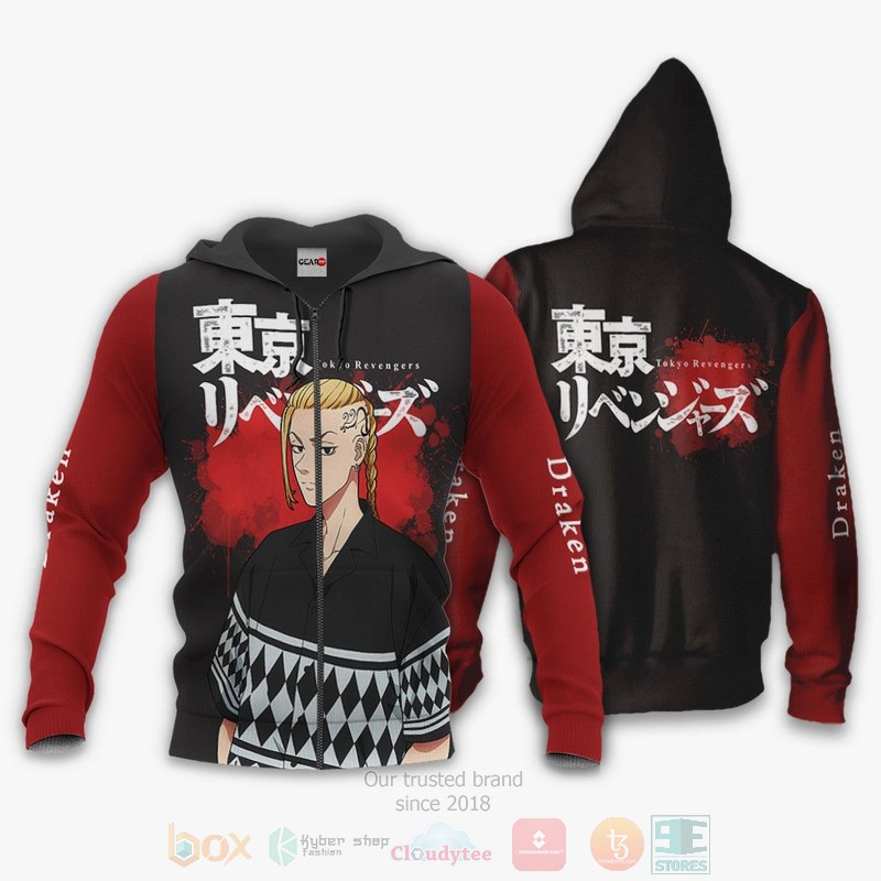Ryuuguuji Ken Draken Custom Anime Tokyo Revengers 3D Hoodie Bomber Jacket
