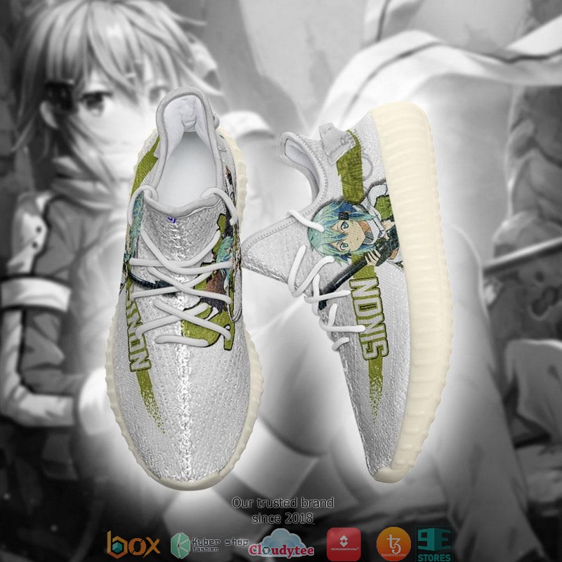 SAO Sinon Sword Art Online Anime Yeezy Sneaker Shoes 3 SAO Sinon Sword Art Online Anime Yeezy Sneaker Shoes 1 2