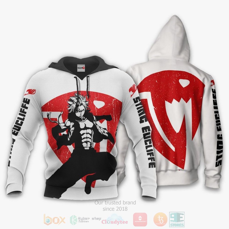 Sabertooth Sting Eucliffe Silhouette Fairy Tail Anime 3D Hoodie Bomber Jacket 1 2