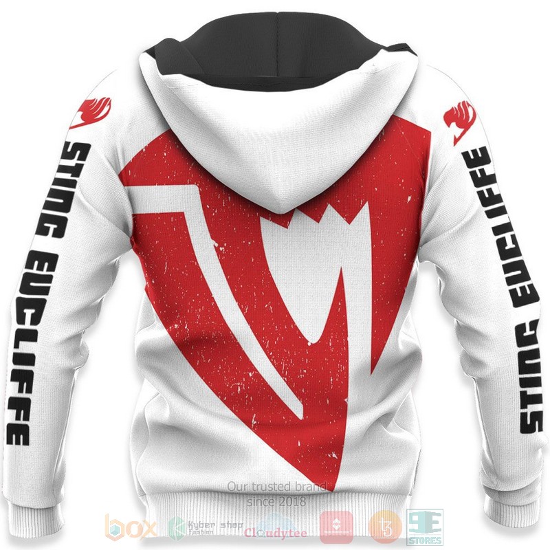 Sabertooth Sting Eucliffe Silhouette Fairy Tail Anime 3D Hoodie Bomber Jacket 1 2 3 4