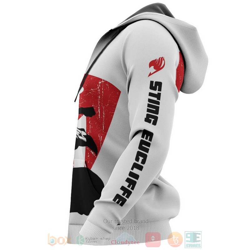 Sabertooth Sting Eucliffe Silhouette Fairy Tail Anime 3D Hoodie Bomber Jacket 1 2 3 4 5