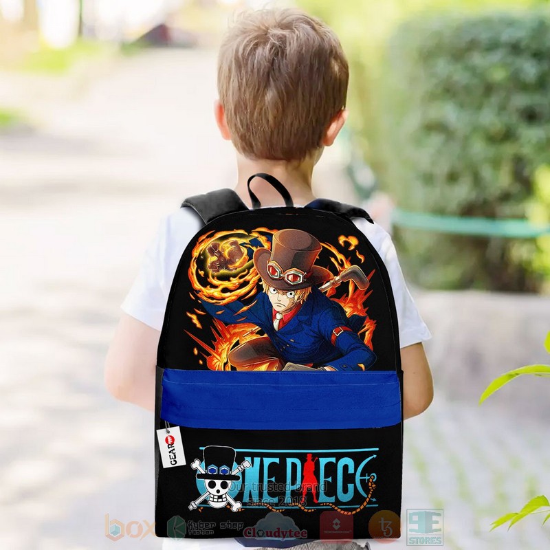 BEST Sabo Anime One Piece 3D Print Backpack 3 Sabo Anime One Piece Backpack 1 2