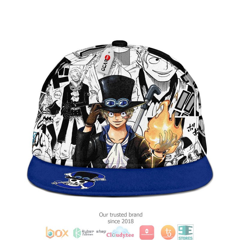 Sabo One Piece Anime Mix Manga Snapback hat