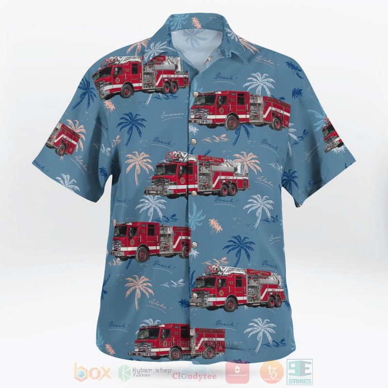 BEST Safety Harbor, Pinellas County, Florida, Safety Harbor Fire Department 3D Aloha Shirt word2