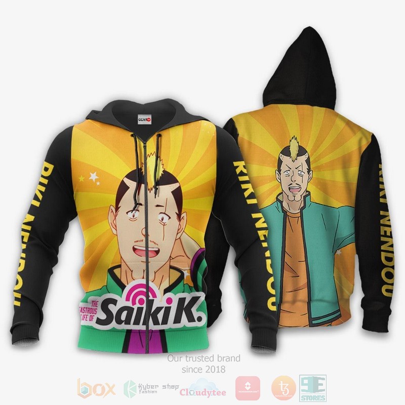 Saiki K Riki Nendou Saiki K Anime 3D Hoodie Bomber Jacket