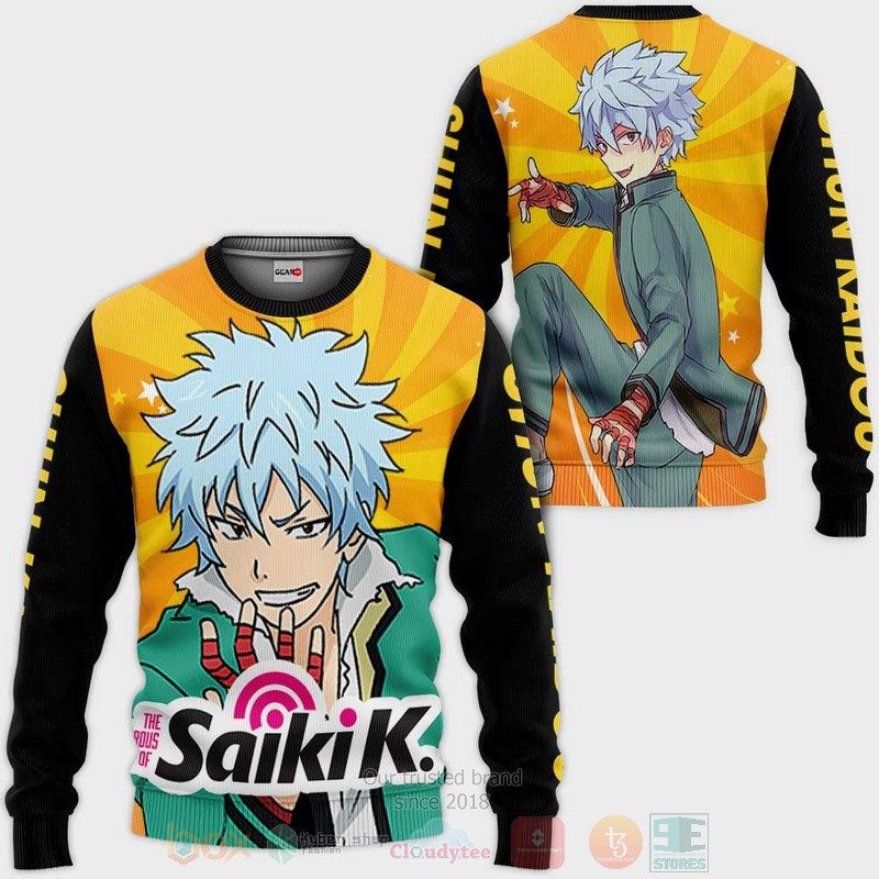 BEST Anime Saiki K Shun Kaidou Saiki K All Over Print Hoodie-Bomber Jacket 2 Saiki K Shun Kaidou Saiki K Anime 3D Hoodie Bomber Jacket 1