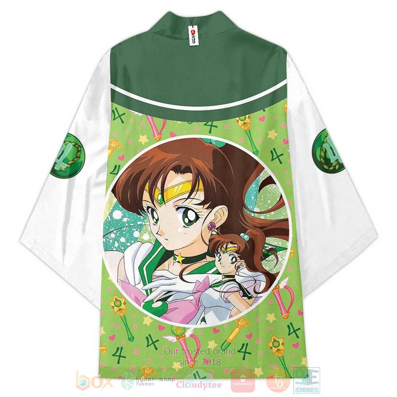BEST Sailor Jupiter Sailor Moon Anime Japan 3D Print Kimono 4 Sailor Jupiter Sailor Moon Anime Inspired Kimono 1 2 3
