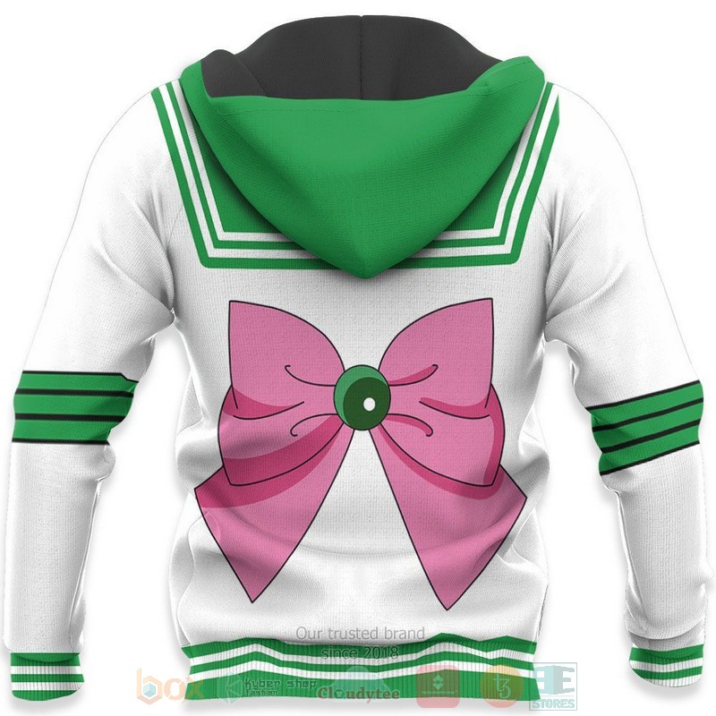BEST Anime Sailor Jupiter Sailor Moon All Over Print Hoodie-Bomber Jacket 5 Sailor Jupiter Uniform Sailor Moon Anime 3D Hoodie Bomber Jacket 1 2 3 4