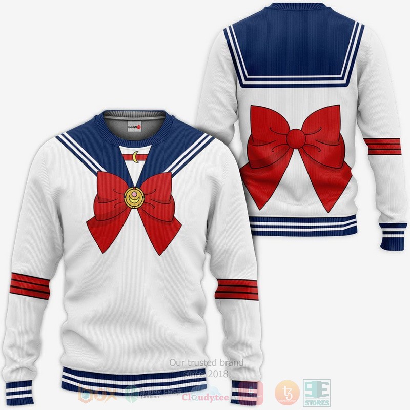 Sailor Moon Uniform Sailor Anime 3D Hoodie Bomber Jacket 1