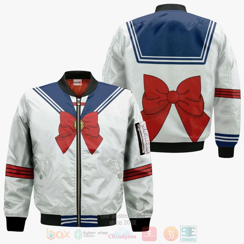 Sailor Moon Uniform Sailor Anime 3D Hoodie Bomber Jacket 1 2 3
