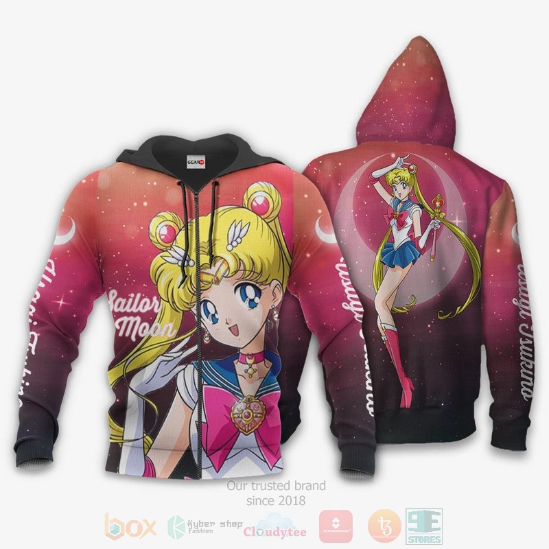Sailor Moon Usagi Tsukino Custom Sailor Moon Anime 3D Hoodie Bomber Jacket