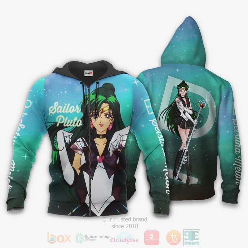 BEST Anime Sailor Pluto Setsuna Meioh Sailor Moon All Over Print Hoodie-Bomber Jacket 13 Sailor Pluto Setsuna Meioh Sailor Moon Anime 3D Hoodie Bomber Jacket