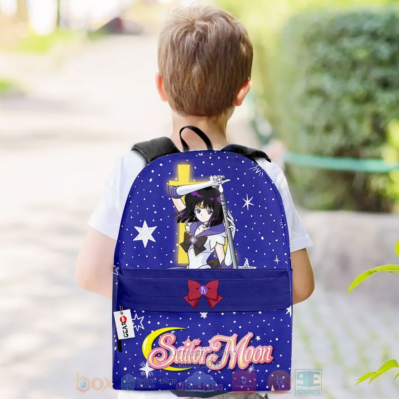 BEST Sailor Saturn Hotaru Tomoe Anime 3D Print Backpack 3 Sailor Saturn Hotaru Tomoe Anime Backpack 1 2