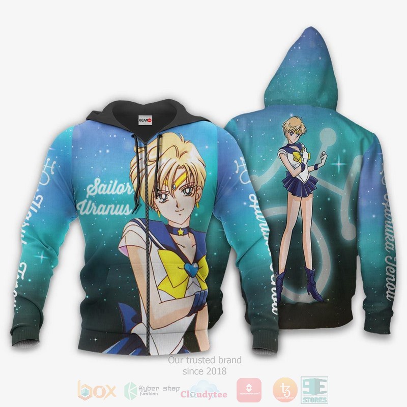 BEST Anime Sailor Uranus Haruka Tenoh Sailor Moon All Over Print Hoodie-Bomber Jacket 12 Sailor Uranus Haruka Tenoh Sailor Moon Anime 3D Hoodie Bomber Jacket