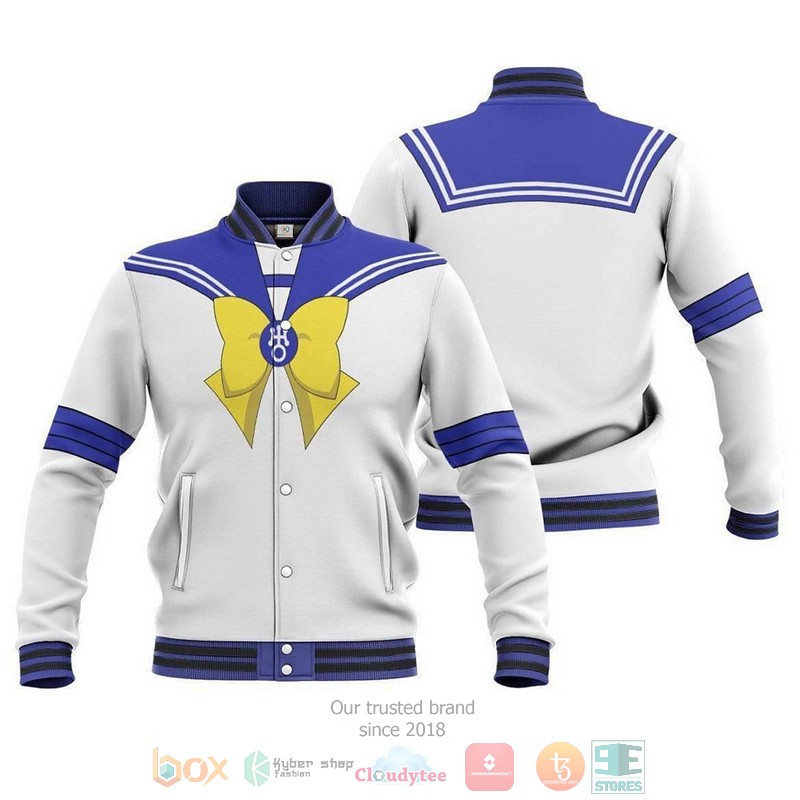 BEST Sailor Uranus Uniform Sailor Moon Amine 3D Printed Varsity Jacket 1 Sailor Uranus Uniform Sailor Moon Amine Baseball Jacket