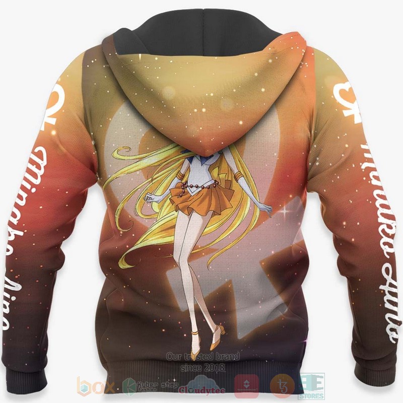 BEST Anime Sailor Venus Minako Aino Sailor Moon All Over Print Hoodie-Bomber Jacket 5 Sailor Venus Minako Aino Sailor Moon Anime 3D Hoodie Bomber Jacket 1 2 3 4